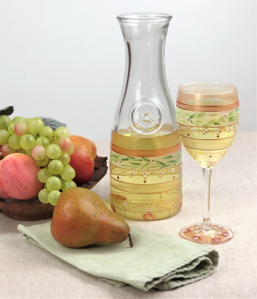 Mosaic Gold Garland Carafe