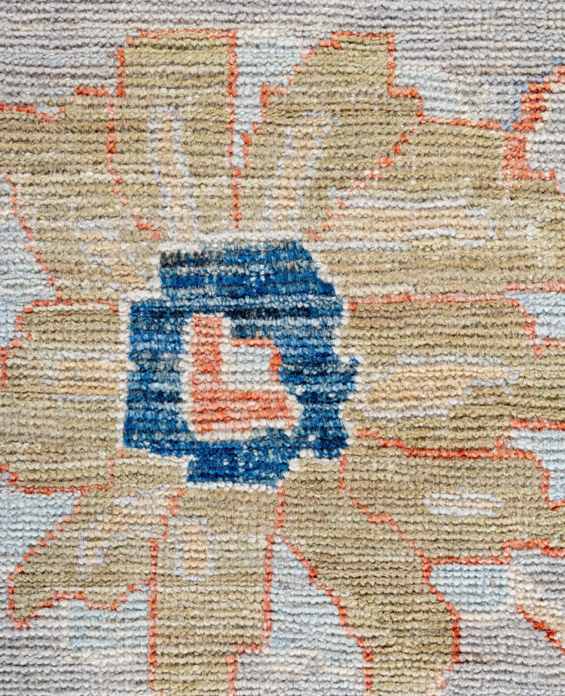 Oushak One-of-a-Kind Hand-Knotted Area Rug Gray, 8'4" x 10'4"