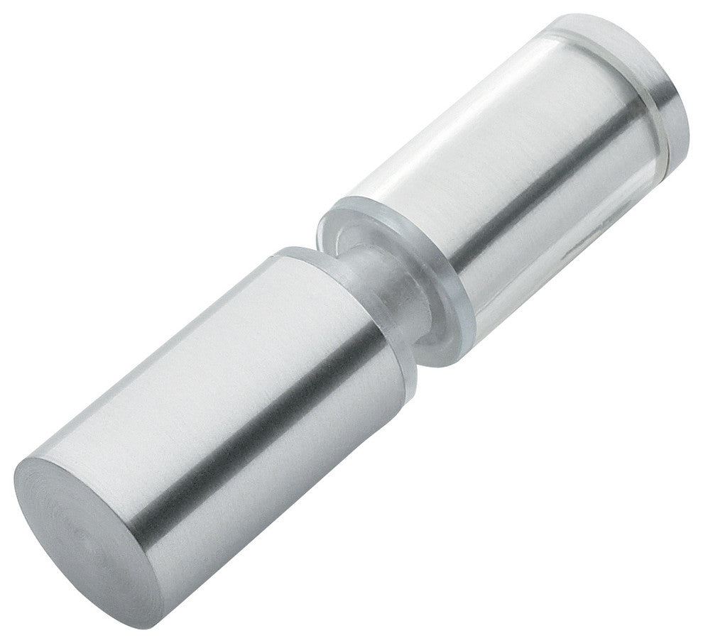 Mont Hard Double Sided Knob With Plastic Sleeve on One Side, Brushed Nickel