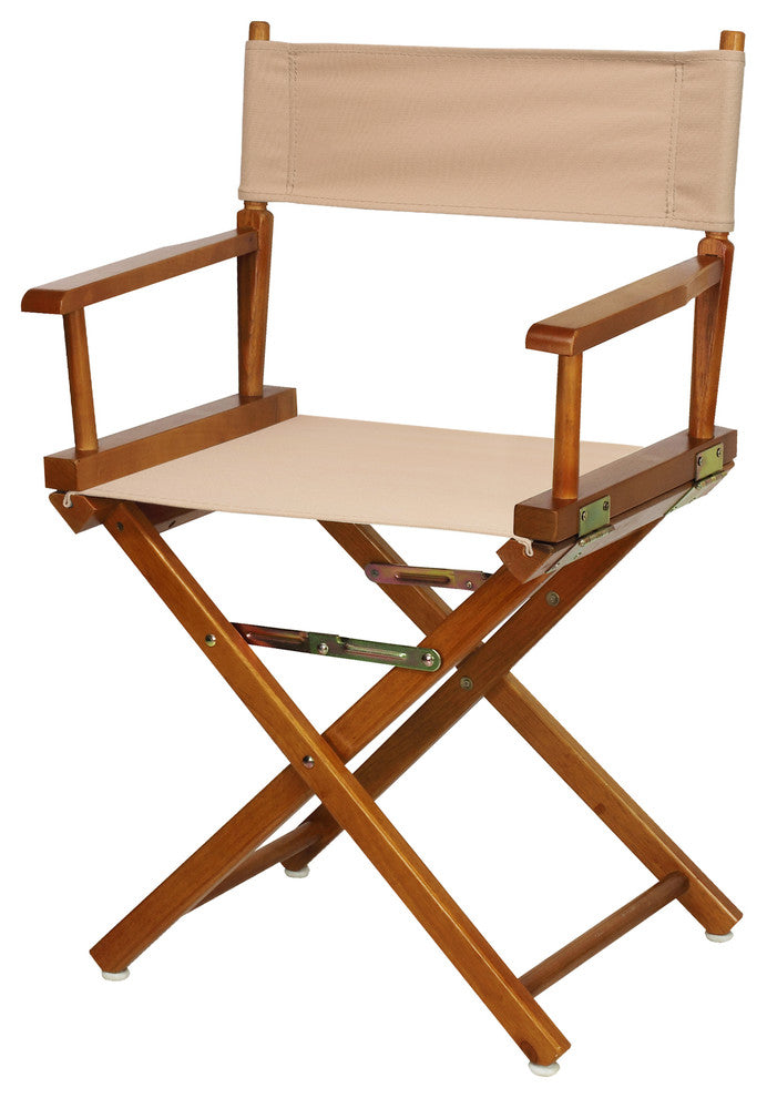 018" Director's Chair Honey Oak Frame-Tan Canvas