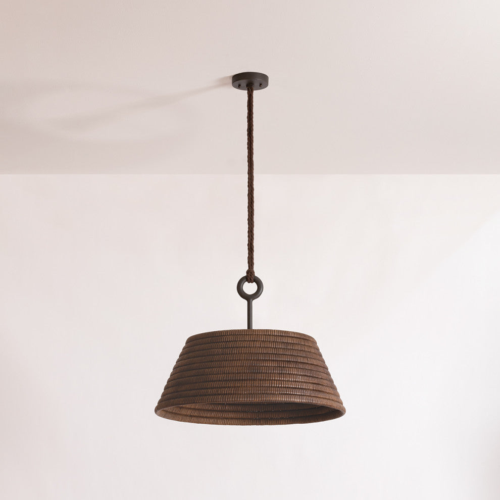 Troy Lighting Sequoia Pendant Gesso White, 54"Lx23.75"Wx18.25"H
