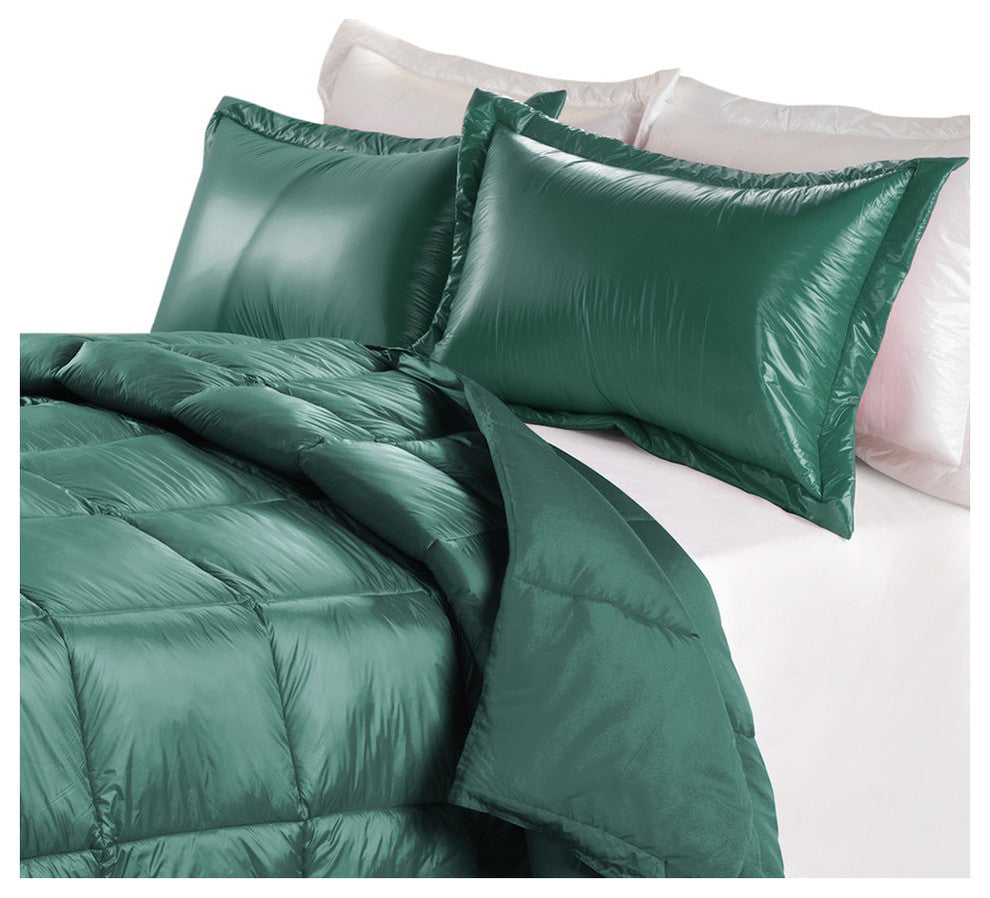 PUFF Packable Down Indoor/Outdoor Water Resistant Comforter, Peacock, Full/Queen