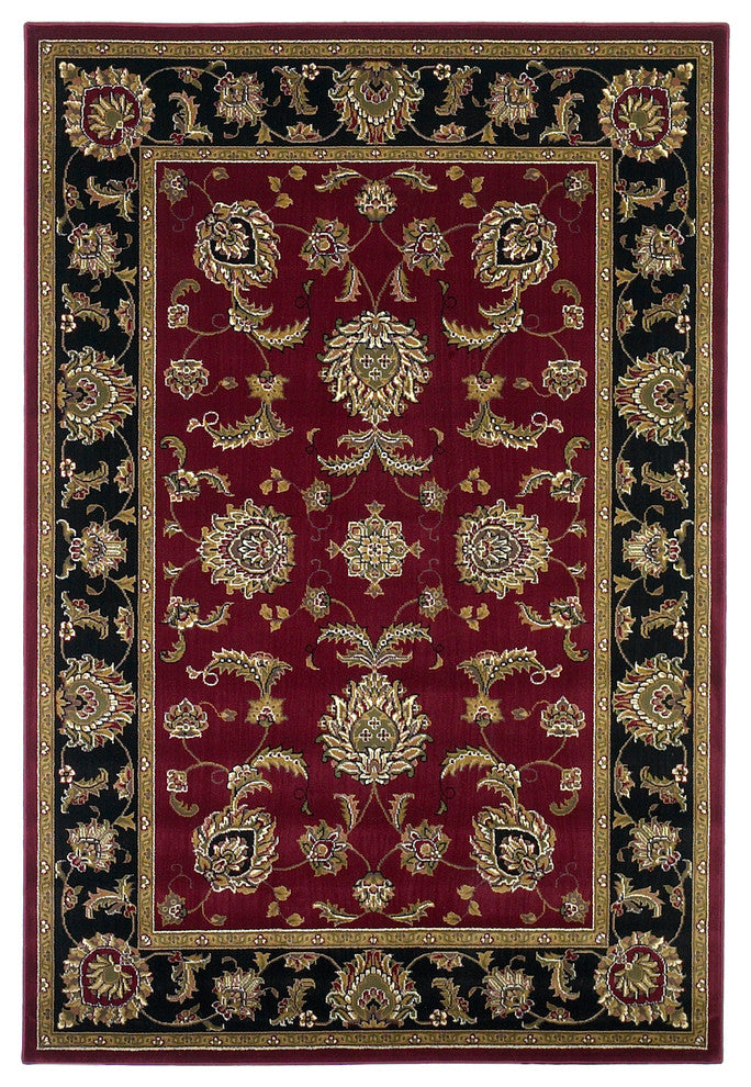 Cambridge 7342 Red, Black Bijar, 3'3"x4'11"