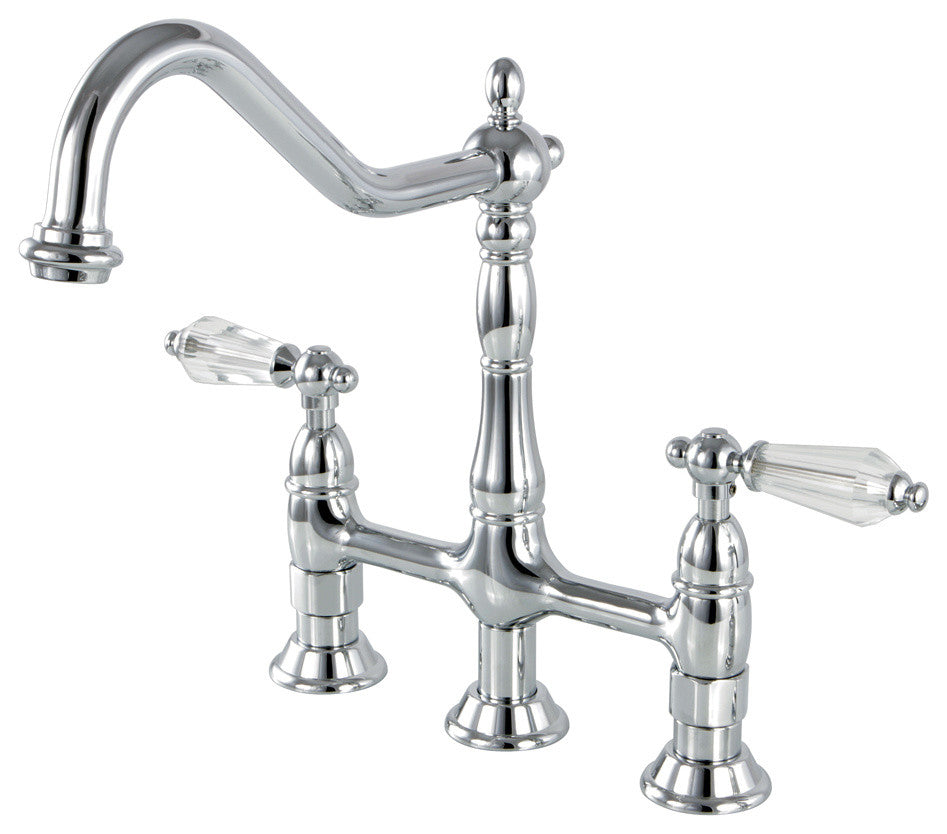 8" Centerset Kitchen Faucet with Plastic Sprayer, CP