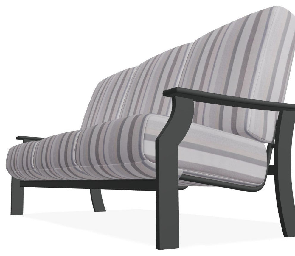 St. Catherine Deep Seat 3-Seat Outdoor Sofa, Sensory Dove/Graphite