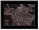 Canada Alaska Vintage Vivid Sepia Map Canvas, 28"x37"