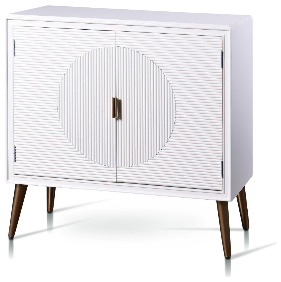 MILO CABINET | 32in w. X 32in ht. X 15in d. | Two Door Cabinet in Satin White