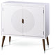 MILO CABINET | 32in w. X 32in ht. X 15in d. | Two Door Cabinet in Satin White