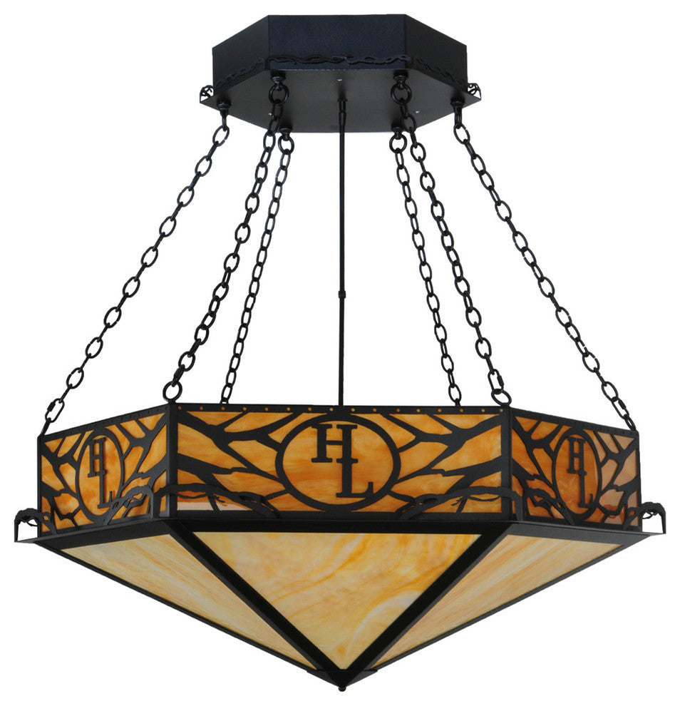 48W Hexagon HL Logo Inverted Pendant