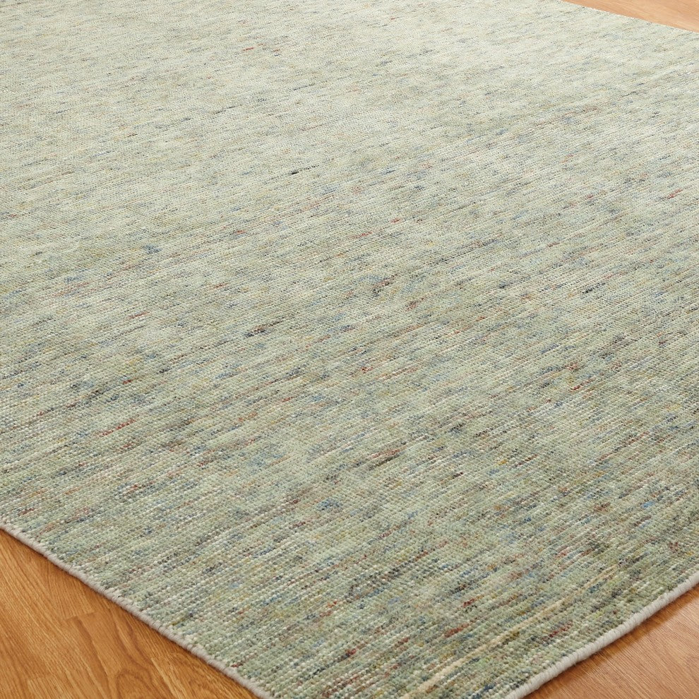 Terra Handmade Mineral Green Area Rug, Green, 9'6" X 13'