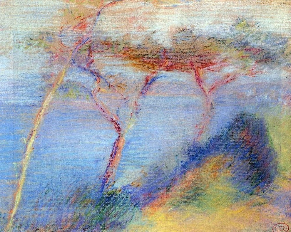Henri Edmond Cross Landscape Premium Canvas Print