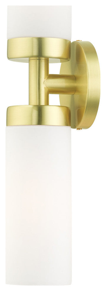 Satin Brass Nautical, Industrial, Contemporary, Urban, Sleek Vanity Sconce