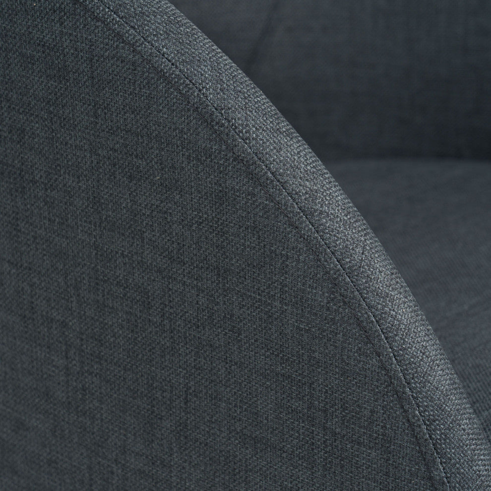 Modrest Brea Charcoal Fabric Dining Chair