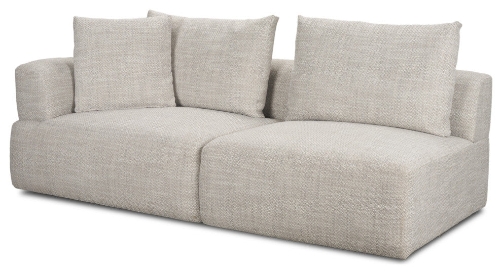 Warner Gray 3-Piece Sofa Set With Corner-Piece