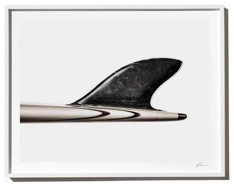 "Hobie Longboard" Surf Art Photograph, White Frame, 40''x52''