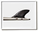 "Hobie Longboard" Surf Art Photograph, White Frame, 40''x52''