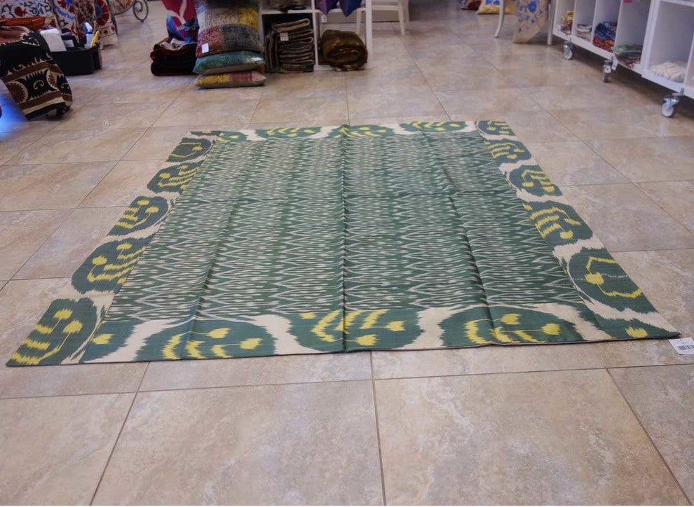 Decorative Silk Ikat Throw