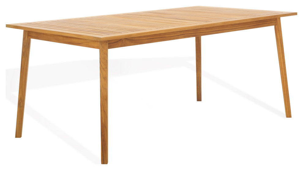 Safavieh Couture Indoor-Outdoor Mayaguana Teak Dining Table, Natural