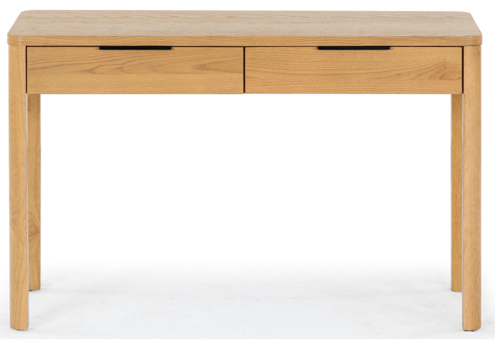 Safavieh Couture Gabrietta 2 Drawer Wood Desk, Natural/Black
