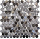 Oddysey Penny Round Interlocking Blend Tile, Sample