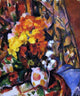 Paul Cezanne Chrysanthemums Premium Canvas Print