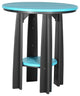 Poly Balcony Table, Aruba Blue & Black