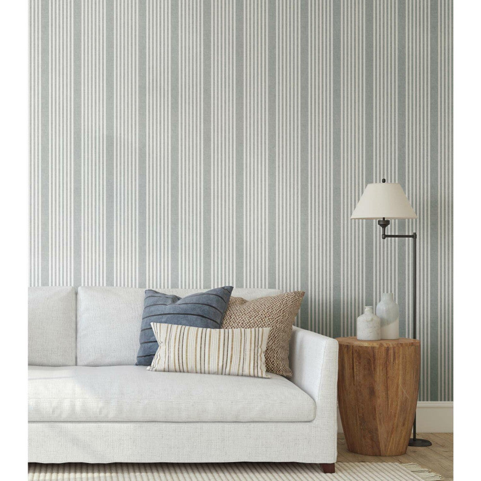 French Linen Stripe Peel and Stick Wallpaper