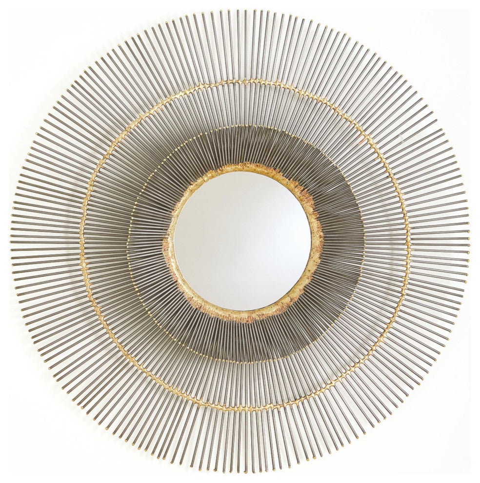 Radiance Wall Mirror, Natural Iron