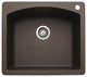 Blanco 440208 Diamond Silgranit II Dual Mount Single-Bowl Sink (Cafe Brown)