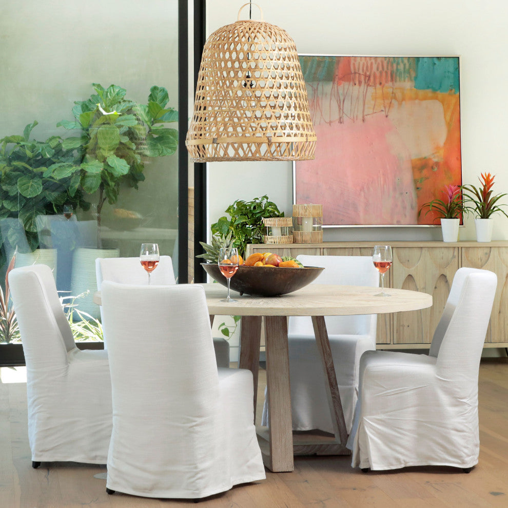 Caroll Parsons Dining Side Chair, White