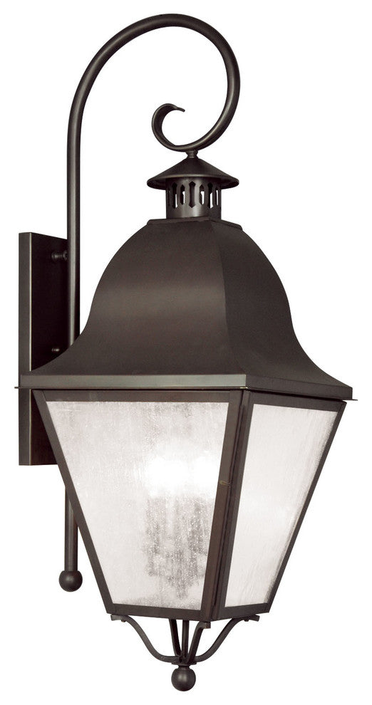 Amwell Outdoor Wall Lantern, Bronze