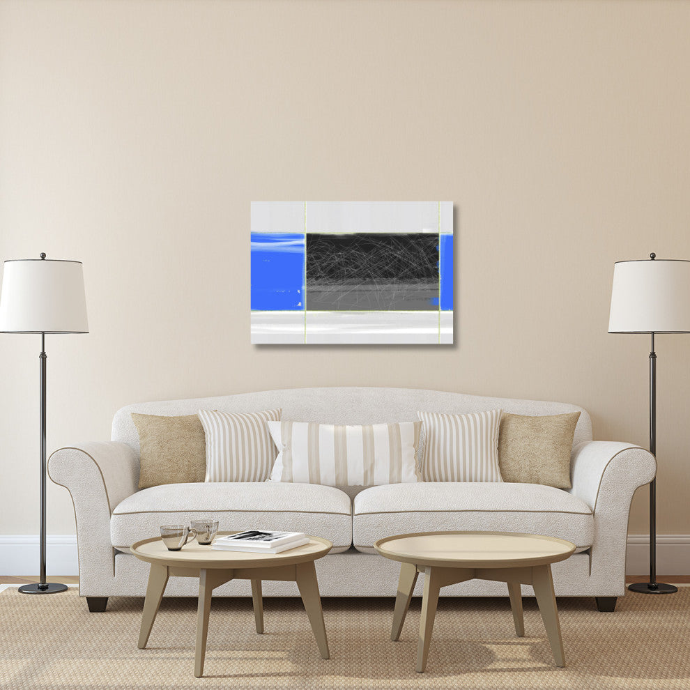 "Abstract Blue And Grey" Fine Art Print