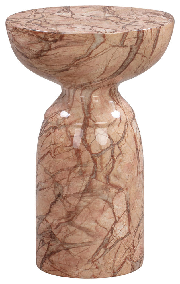 Rue Concrete With Marble Finish Side Table, Sunset