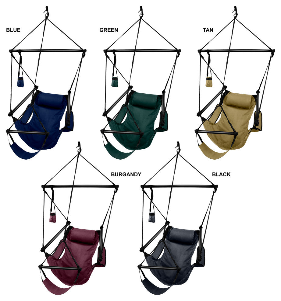 Hammaka Hammocks Original Hanging Air Chair, Hunter Green, Aluminum