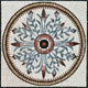 Floral Mosaic Art Panel - Camille, 24"x24"