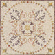 Geometric Stone Tile Mosaic - Samia, 35"x35"