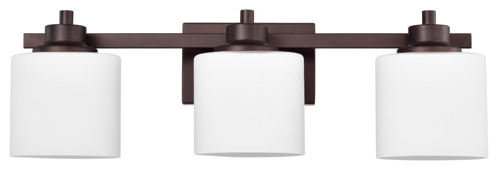 CHLOE Lighting SOLBI Contemporary 3-Light Oil Rubbed Bronze Bath Fixture