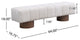 GDF Studio 64" Upholstered PU Dining Bench, Beige