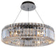 Rondelle 18" Round Pendant, Chrome, Firenze Clear