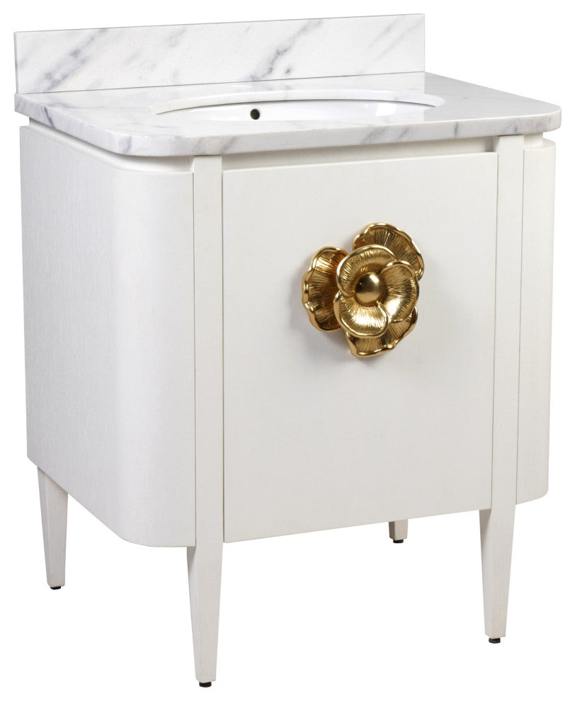 Briallen 30" White Vanity with Oval Undermount Sink