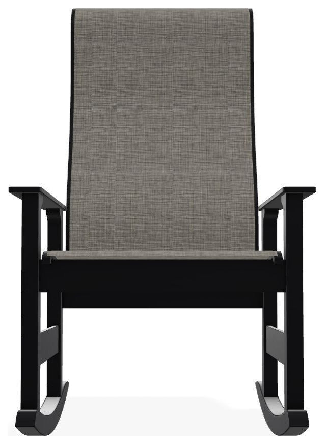 Leeward Sling Outdoor Supreme Rocker, Storm/Black