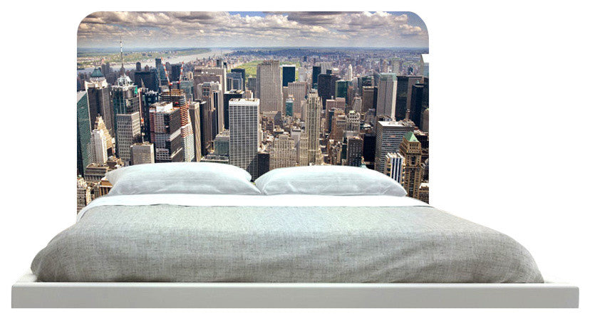 "Aerial Of Manhattan" Headboard