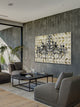 "Silver Elegance" Print on White Wood, 60"x40"
