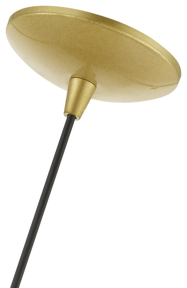 Amador 1 Light Soft Gold With Polished Brass Accents Mini Pendant