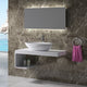 ADM Oval Countertop Vessel Sink, White, 24", Matte White