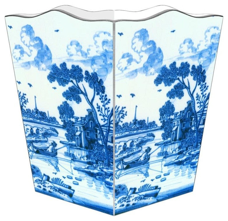 Delft Landscape Wastepaper Basket