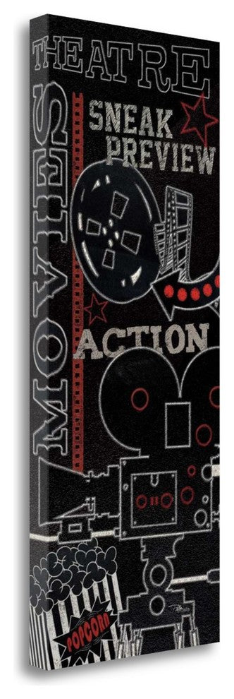 "Movie Montage II" By Pela Studio, Giclee Print on Gallery Wrap Canvas