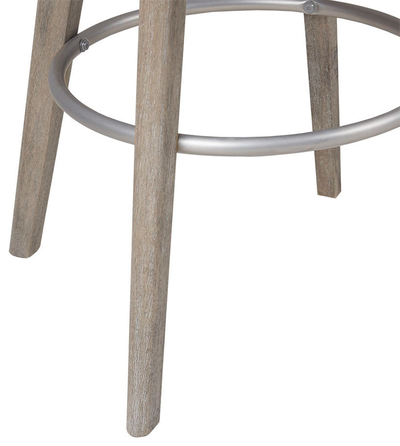 Madison Park Pearce Swivel Stool Barrel Style, Teal, 25.75" Counter Stool