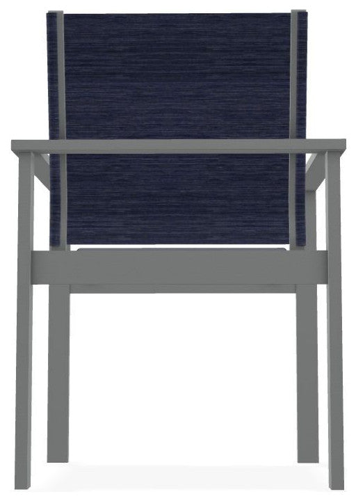 Tribeca Sling Outdoor Stackable Armchair, Collect Indigo/Graphite