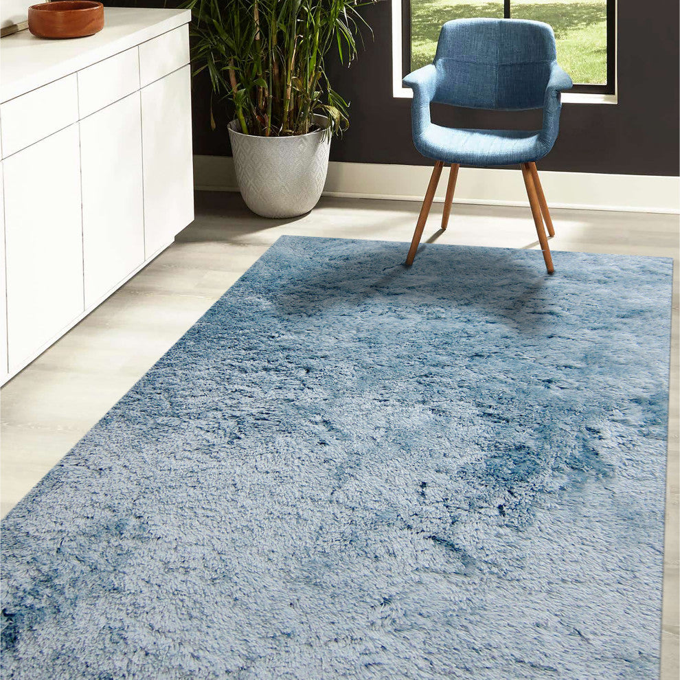 Odyssey Area Rug, Light Blue, 7?6? x 9?6?, Solid